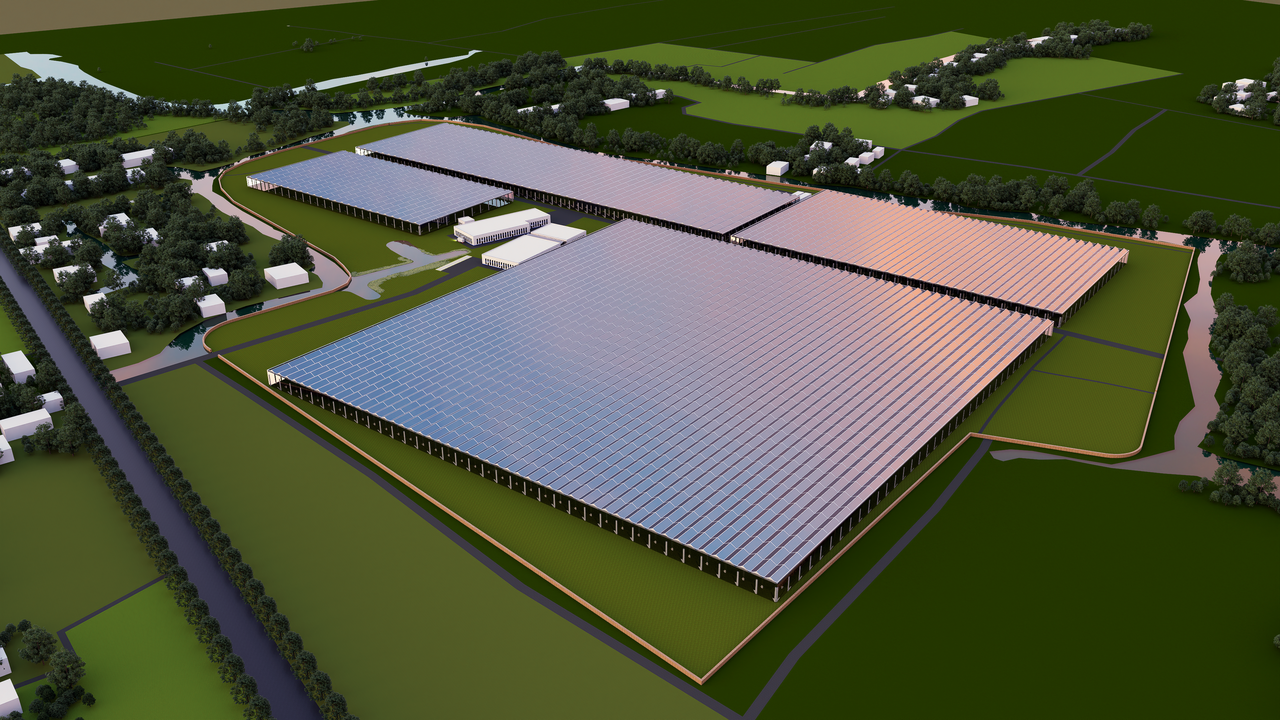 Architectural rendering of 30ha facility expansion by 2026